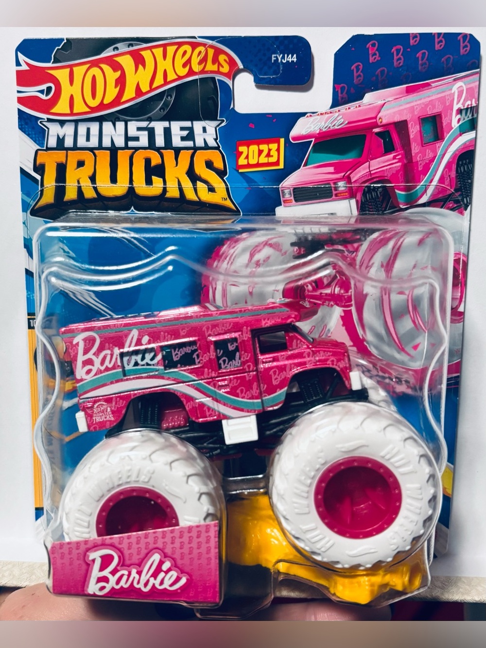 HTF Barbie 2023 Hot Wheels Monster Truck Chase Die Cast Camper